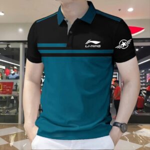 premium black and teal polo shirt 9