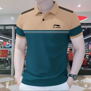 Men’s Color-Block Polo Shirt.=0