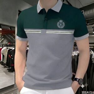 Men’s Color-Block Polo Shirt, =2