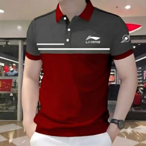 color-block polo shirt =3